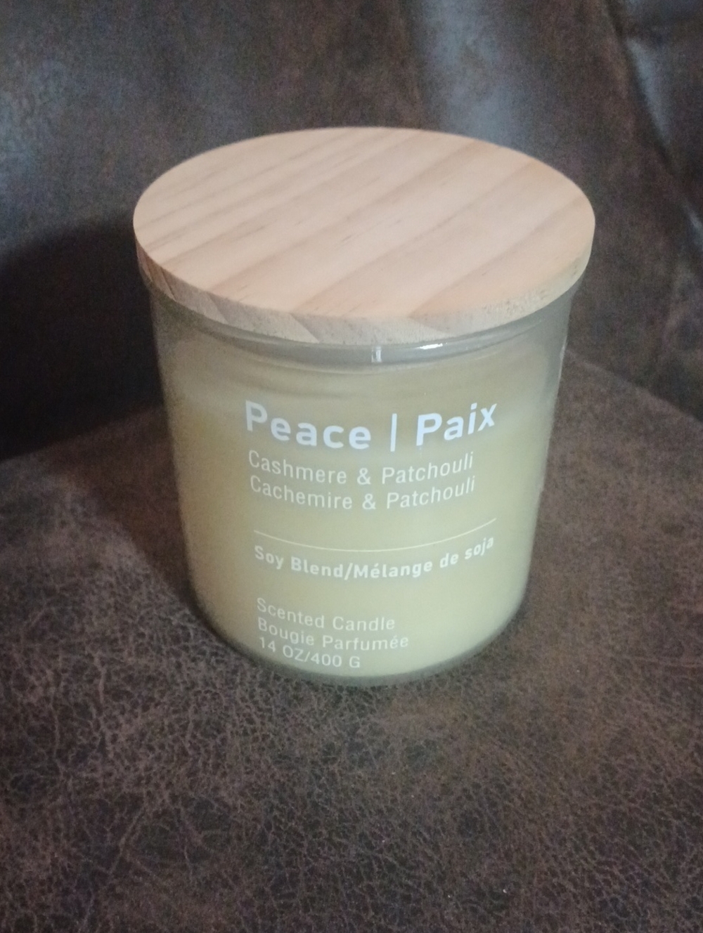 4/$80 New Cashmere & Patchouli Soy Candle - Peace